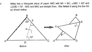 Folded shapes and angles!