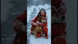 Trapped in Snow But Saved by Hope ❄️🐕