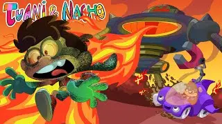 🤖 Fire-shooting SUPER ROBOT 🔥 | Kids&rsquo; Adventure Song 🌳 Juani and Nacho 💕