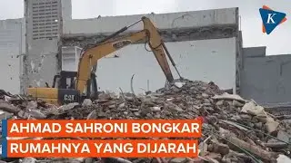Rumah Sahroni Dibongkar Usai Dijarah, Kini Tinggal Puing