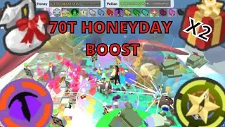 70 Trillion Honeyday Boost + Festive Bean + Guiding Star| Bee Swarm Simulator