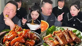 The stupid husband thought he could eat braised pork, but he could only eat watermelon rind
