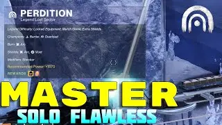 Destiny 2 Perdition Lost Sector Master Solo Flawless | Location In Europa