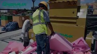 EPE foam can be recycled into small ingots through GREENMAX MARS SERIS densifier