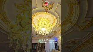 Ceiling decor with cove lighting