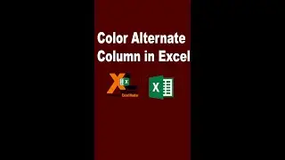 How to Color alternate column in MS Excel