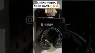 Liberei espa&ccedil;o na mesa #gamer #homeoffice
