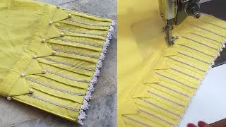 Triangular Cutwork और Pintucks से बनाएं Palazzo Pant का ये सबसे सुन्दर डिज़ाइन  Sarabjit Kaur Saini
