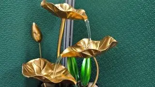 Hướng dẫn sử dụng th&aacute;c nước phong thuỷ sen để b&agrave;n