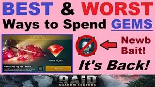 ~BEST & WORST~ Ways to Spend *GEMS* in RAID: Shadow Legends (The Daily Gem Pack is Back!)