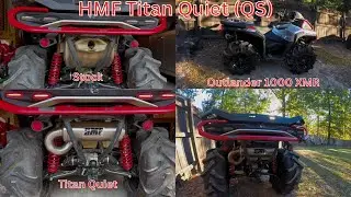 Can Am Outlander 1000 XMR Gen 3 Exhaust swap for HMF Titan-Quiet (QS) #canam #outlander1000 #hmf