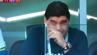 Maradona drogandose en RUSSIA 2018!