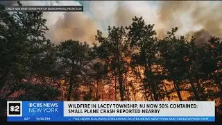 Wildfire in Lacey Township, N.J. now 50% contained