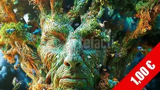 Ancient Forest Guardian &mdash; Mythic Tree Face | HD Footage
