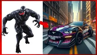 AVENGERS But MUSTANG CARS VENGERS 🔥All Characters 🔥(Marvel & DC) 2025 💥