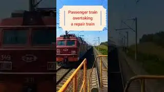 Passenger Train Overtaking a Repair Train