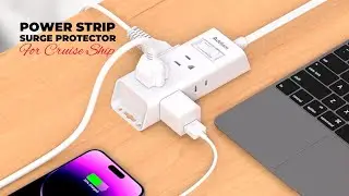Addtam Cruise Essentials: Flat Plug Power Strip for Travel! | Review