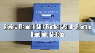 Review Elementi Milk Frother Wand - Electric Handheld Matcha Whisk (Midnight Black) - Coffee Hand Fr
