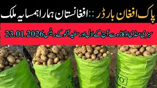 Latest Status of Pak-Afghan Border Vegetable Market Okara Red Potato White Today's Rates 22.01.2026