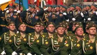 Infantry Marching On Red Square