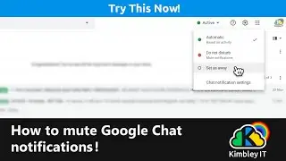 How to mute Google Chat notifications