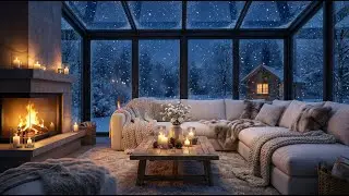 The Most Realistic Fireplace with Christmas Atmosphere with Crackling Fire for Emotional Rest 🔥