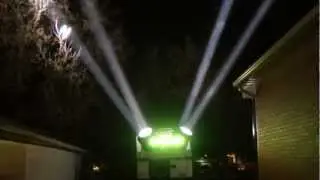 BATLIGHTS.COM searchlight rental toronto @ 905 424-1818 Very High Intensity quad light