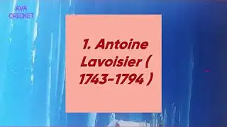 NOTABLE CHEMISTS OF THE WORLD