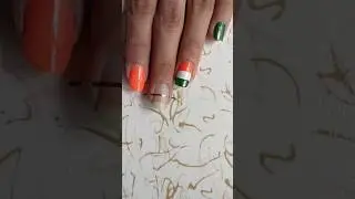 independence day nail art design | 15th august nail art🇮🇳 easy tiranga nail art #independenceday2023