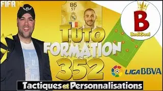 FIFA 16 / TUTO FORMATION 352  ( Tactiques et Personnalisations )