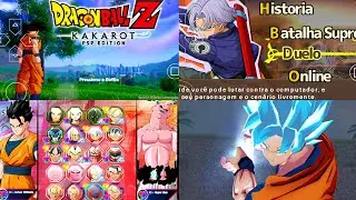 😱INCRÍVEL SAIU MELHOR PROGETOR DBZ TTT MOD ISO DBZ KAKAROT TEXTURAS 4K COM HISTÓRIA (2026) PARA PSP