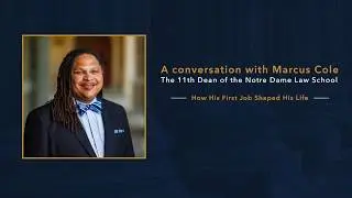 How His First Job Shaped Him - A Conversation with Marcus Cole