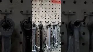 How I organize my wrenches #homebuilt #mechanic #canada #diy #organization #tools #garage