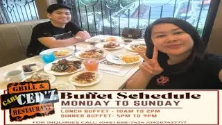 Carl Ced'z Restaurant Eat All You Can | Murang unli Buffet here in Centennial Road Kawit Cavite