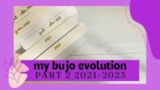My Bullet Journal Evolution Part 2 (2021-2023)