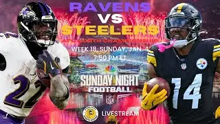 Baltimore Ravens vs Pittsburgh Steelers: AFC North Championship (Live Reaction & Comm) - NFL Week 18