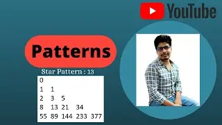 Pattern - 13 Solution Video| Java Foundation Course | Number Pattern | Fibonacci Number Pattern.