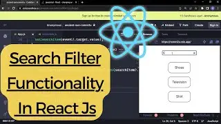 Search Filter Functionality In Reactjs in 10 minutes | Search Filter in React Js in hindi |