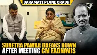 Sunetra Pawar breaks down after meeting CM Fadnavis,Dy CM Eknath Shinde following Ajit Pawar’s death