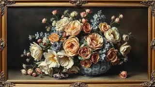 Vintage Cozy Country Mood Wallpaper Background | Ultra HD 4K | Framed Original Digital Art
