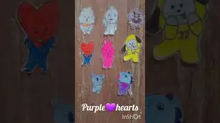 BT21 drawing/bt21 sticker/#crafts #diy #bt21#Sticker##art
