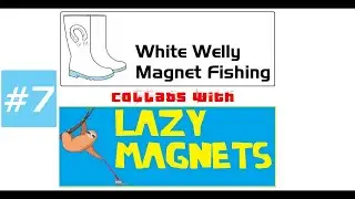 White Welly Magnet Fishing #7 Lazy Magnets Collab Safe Door Canal & River Trust Having a Go at Us