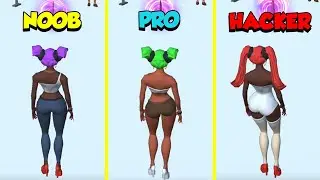 NOOB vs PRO vs HACKER in Nail Woman
