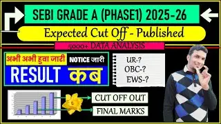 SEBI GRADE A CUT OFF 2025 | SEBI GRADE A EXPECTED CUT OFF | SEBI GRADE A RESULT | SEBI GRADE A SAFE