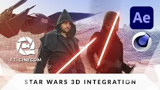 CINECOM STAR WARS Collab - Integrating a spaceship | My VFX workflow