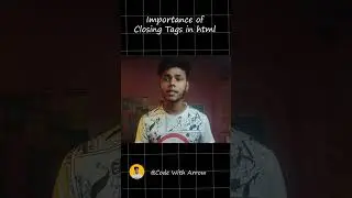 importance of closing tags in html [Bengali] #shorts #shortvideos #html