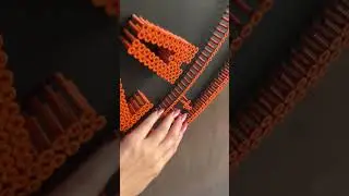 Unique 3D Screw Art Sign &ndash; Handcrafted Business Logo in Wood