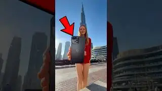 Оставить телефон на улице возле самого высокого здания в мире&hellip; Его украдут?