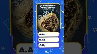 &iquest;Cu&aacute;l es el s&iacute;mbolo qu&iacute;mico del oro? #quiz #game #trivia