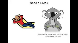 Kevin Asmus Park Communication Board Key Word Sign tutorial - Need a Break